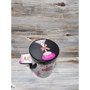 Delish Hugs and‎ Kisses Hand Painted Martini Glass 7oz NIB 229710-MT-GB